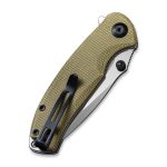 CIVIVI Pintail Flipper Knife - Olive Micarta Handle (2.98" Satin Finished CPM S35VN) C2020B - Image 6