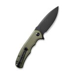 CIVIVI Praxis Flipper Knife - OD Green G10 Handle (3.75'' Black Stonewashed 9Cr18MoV) C 803F - Image 4