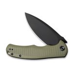 CIVIVI Praxis Flipper Knife - OD Green G10 Handle (3.75'' Black Stonewashed 9Cr18MoV) C 803F - Image 6