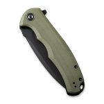 CIVIVI Praxis Flipper Knife - OD Green G10 Handle (3.75'' Black Stonewashed 9Cr18MoV) C 803F - Image 7