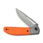 Civivi Trailblazer Orange G10 Onlay On Gray Stainless Steel Handle (2.97" Gray Stonewashed 14C28N) C2018A - UK FRIENDLY CARRY KNIFE - Image 7