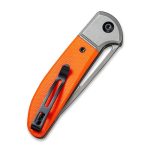 Civivi Trailblazer Orange G10 Onlay On Gray Stainless Steel Handle (2.97" Gray Stonewashed 14C28N) C2018A - UK FRIENDLY CARRY KNIFE - Image 9