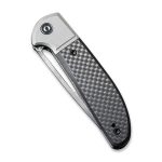 CIVIVI - Trailblazer Twill Carbon Fiber Overlay On Black G10 On Gray Stainless Steel Handle (2.97" Gray Stonewashed 14C28N) C2018DS-1 - UK FRIENDLY CARRY KNIFE - - Image 5