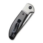 CIVIVI - Trailblazer Twill Carbon Fiber Overlay On Black G10 On Gray Stainless Steel Handle (2.97" Gray Stonewashed 14C28N) C2018DS-1 - UK FRIENDLY CARRY KNIFE - - Image 6