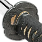 SHIKOTO TOUCHSTONE HANDMADE KATANA / SAMURAI SWORD - HAND FORGED, CLAY TEMPERED T10 HIGH CARBON STEEL - GENUINE RAY SKIN; IRON TSUBA - FUNCTIONAL, FULL TANG - CERTIFICATE OF AUTHENTICITY - UC3193 - Image 4