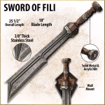 LOTR™ Fili's Sword Replica - The Hobbit - Officially Licensed - UC2953 - Image 3