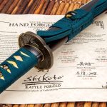 Shikoto Hammer-Forged Longquan Master Teal Katana - UC3237 - Image 3