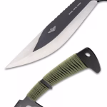 USMC Tak-Kana Sword With Scabbard - One-Piece 3Cr13 Stainless Steel, Wrapped Handle, Lanyard Hole - Length 29 1/2 - Image 6