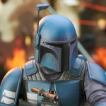 Star Wars Mandalorian Deathwatch 1:6 Scale Mini-Bust - Diamond Select Showcase Previews Exclusive - Image 2