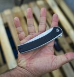 Civivi Asticus Flipper Knife - Black G10 Handle (3.80'' Satin D2) C2002D - Image 14