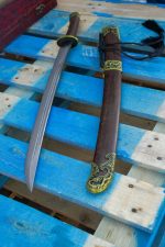 Qing Dynasty Hand Forged Oriental Sword / Dao Damascus Blade - SW258 - Image 3