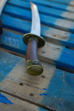 Qing Dynasty Hand Forged Oriental Sword / Dao Damascus Blade - SW258 - Image 2