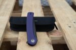 Civivi Mini Asticus Flipper Knife Purple G10 Handle (3.25" Black Stonewashed 10Cr15CoMoV) C19026B-4 - Image 9