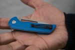 Civivi Odium Flipper Knife - Blue G10 Handle (2.65" Stonewashed D2) C 2010C - Image 5