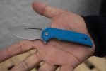 Civivi Odium Flipper Knife - Blue G10 Handle (2.65" Stonewashed D2) C 2010C - Image 2