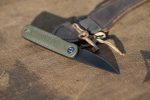 CIVIVI Lumi Front Flipper Knife Green Micarta Handle (2.56" Black Stonewashed 14C28N) C20024-1 - Image 3