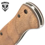 BUSHMASTER EXPLORER POCKET KNIFE - S35V STEEL BLADE, ZEBRA WOOD HANDLE SCALES, BALL BEARING PIVOT LOCK - CLOSED 4 3/8” - UC3441 - Image 2