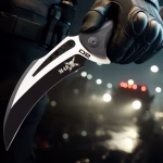 M48 Steel Titan Folder Karambit - D2 Steel, 3 3/8 Inch Blade - UC3602 - Image 2