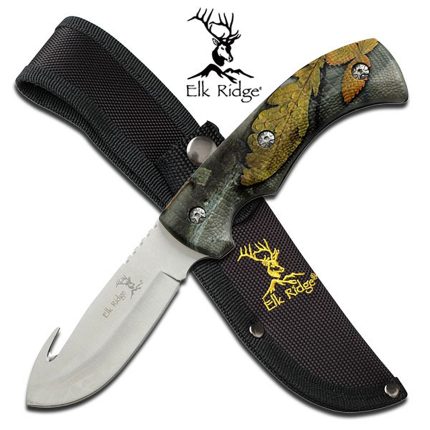 Elk Ridge Evolution Gutbuster Hook Fixed Blade Knife - ER-274FC
