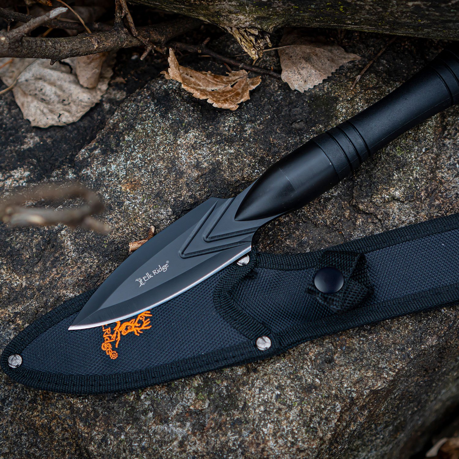 ER-SP002BK_lifestyle_01_2048x Elk Ridge Spire - Multi Purpose Survival Spear / Tool - ER-SP002BK - Image 1
