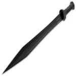 HONSHU MIDNIGHT FORGE GLADIATOR SWORD AND SHEATH - 7CR13 STAINLESS STEEL BLADE, INJECTION-MOLDED TPR HANDLE - LENGTH 25” - Image 4