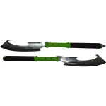 Fantasy Master Dual Cleaver Staff Sword Green - FMT-053GN - Image 2