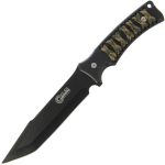 Golan 12 Inch Black & Camo Hunting Fixed Blade - GOL-265BK - Image 2