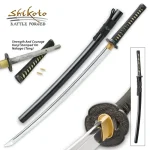 SHIKOTO TOUCHSTONE HANDMADE KATANA / SAMURAI SWORD - HAND FORGED, CLAY TEMPERED T10 HIGH CARBON STEEL - GENUINE RAY SKIN; IRON TSUBA - FUNCTIONAL, FULL TANG - CERTIFICATE OF AUTHENTICITY - UC3193 - Image 8