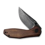 CIVIVI ODD 22 Flipper And Thumb Stud Knife Wood Handle (2.97" Damascus Blade - Image 5