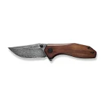 CIVIVI ODD 22 Flipper And Thumb Stud Knife Wood Handle (2.97" Damascus Blade - Image 4
