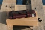 QSP Falcon Slip Joint Knife Titanium/Carbon Fibre 3" CPM S35VN, satin finish Blade. Comes W/ Premium Leather Sheath - UK FRIENDLY CARRY KNIFE - Image 9