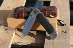 QSP Falcon Slip Joint Knife Titanium/Carbon Fibre 3" CPM S35VN, satin finish Blade. Comes W/ Premium Leather Sheath - UK FRIENDLY CARRY KNIFE - Image 8