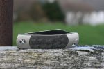 QSP Falcon Slip Joint Knife Titanium/Carbon Fibre 3" CPM S35VN, satin finish Blade. Comes W/ Premium Leather Sheath - UK FRIENDLY CARRY KNIFE - Image 12