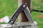 QSP Osprey Liner Lock Knife Shredded CF/Red G-10 (3.25" Satin) QS139-F1 - Image 9