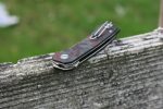 QSP Osprey Liner Lock Knife Shredded CF/Red G-10 (3.25" Satin) QS139-F1 - Image 6