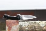 QSP Leopard Liner Lock Knife Black G-10 Carbon Fiber (3" Satin) QS135-A - Image 10