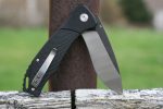 QSP Raven 4.5" Flipper Folding Pocket Knife, D2 Blade Black G10 Handle, Smooth Flipper Opening Knife - Image 11