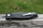 QSP Raven 4.5" Flipper Folding Pocket Knife, D2 Blade Black G10 Handle, Smooth Flipper Opening Knife - Image 7