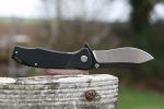 QSP Raven 4.5" Flipper Folding Pocket Knife, D2 Blade Black G10 Handle, Smooth Flipper Opening Knife - Image 6
