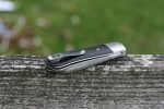 QSP Knives Worker Folding Knife 3.5" N690 Satin Sheepsfoot Blade, Black G10 Handles with Stainless Steel Bolsters - QS128-A - Image 6