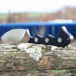 QSP NECKMUK, 6.5'' Neck Knife,Compact Fixed Blade Knife, D2 Satin Blade, G10/MICARTA Handle
