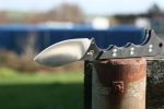 QSP NECKMUK, 6.5'' Neck Knife,Compact Fixed Blade Knife, D2 Satin Blade, G10/MICARTA Handle - Image 5