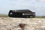 QSP Knives Penguin Folding Knife 3.06" D2 Sheepsfoot Blade, OD Carbon fibre overlay G10 Handles - QS130-E - Image 4