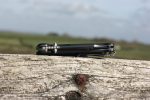 QSP Knives Penguin Folding Knife 3.06" D2 Sheepsfoot Blade, OD Carbon fibre overlay G10 Handles - QS130-E - Image 5