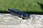 QSP Knives Penguin Folding Knife 3.06" D2 Sheepsfoot Blade, OD Carbon fibre overlay G10 Handles - QS130-E - Image 6