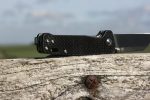 QSP Knives Penguin Folding Knife 3.06" D2 Sheepsfoot Blade, OD Carbon fibre overlay G10 Handles - QS130-E - Image 10