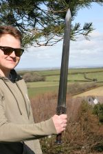 Hand Made / Sharpened Chinese barbarian sword - SW-403 CRACKED SCABBARD - BLADE IS PERFECT - Image 3