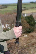 Hand Made / Sharpened Chinese barbarian sword - SW-403 CRACKED SCABBARD - BLADE IS PERFECT - Image 4