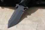 STEC - 10″ Fixed Blade Knife Full Edge w/ Saw on Blade Spine - Image 9