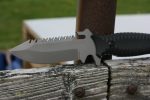 STEC - 10″ Fixed Blade Knife Full Edge w/ Saw on Blade Spine - Image 7